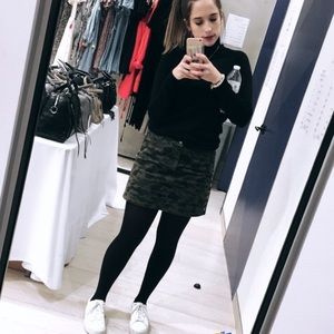 Camo skirt with studs